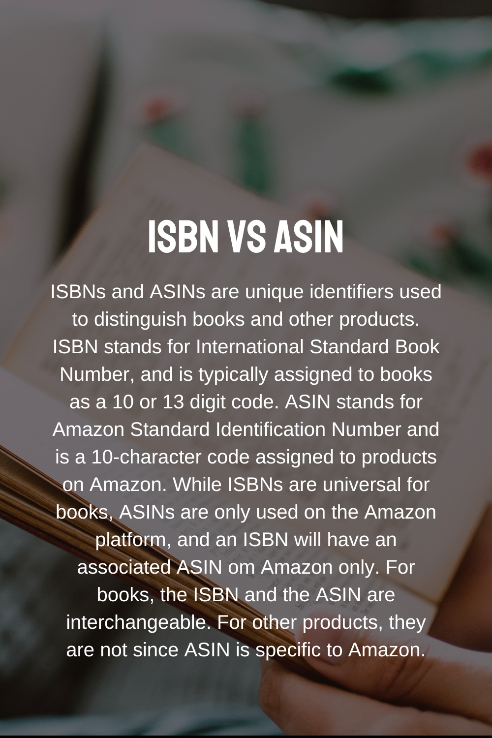 difference between ISBN and ASIN numbers