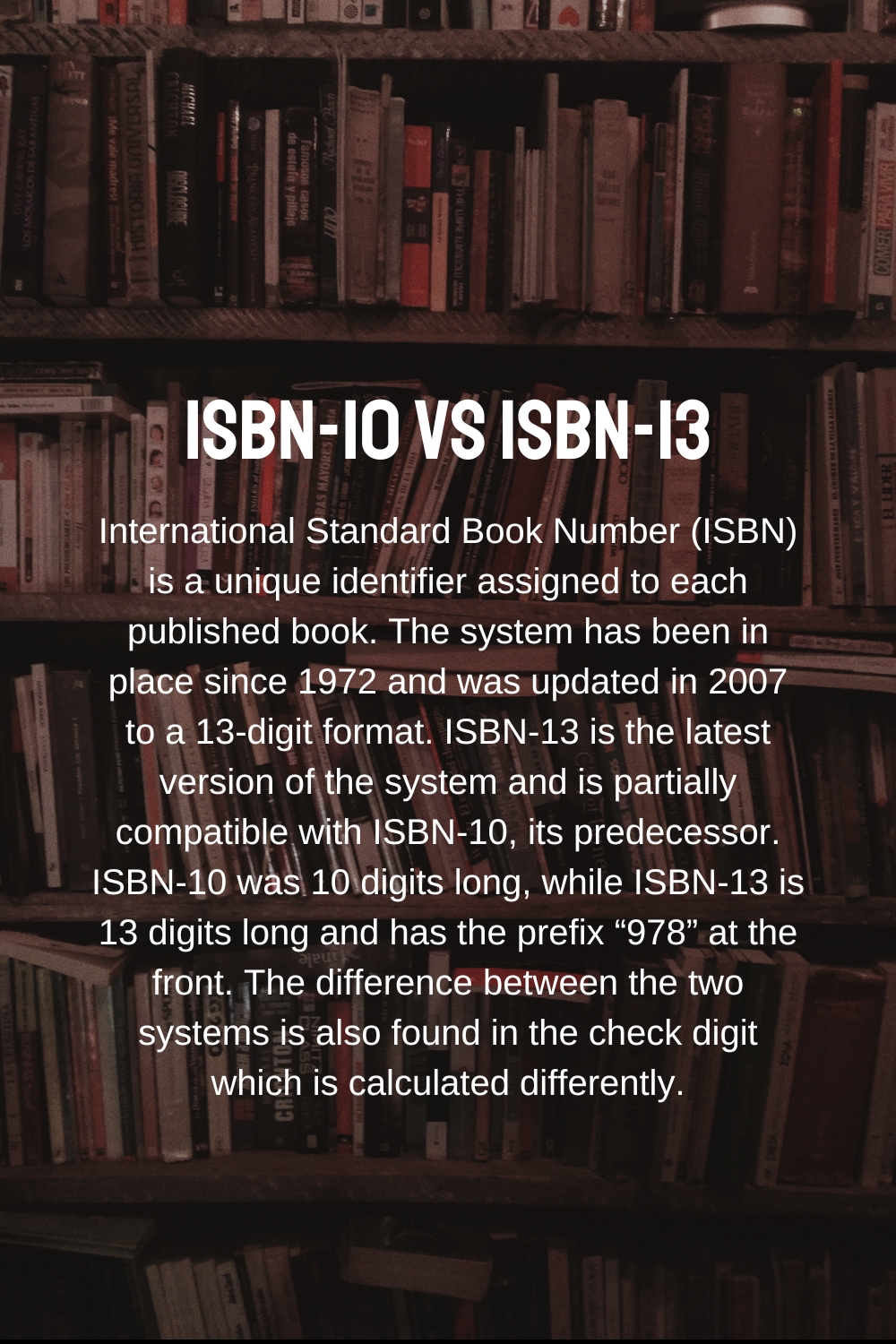 difference between ISBN-10 and ISBN-13